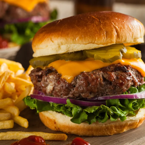 Burger with Fries